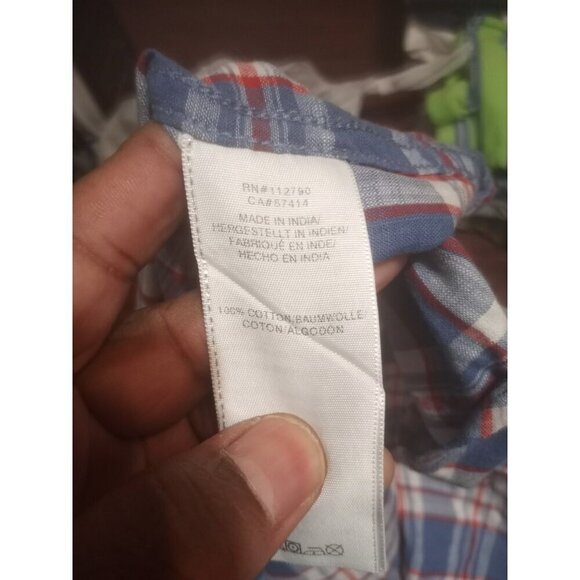 True Religion Western Shirt Button XL Plaid Pockets Short Sleeve Brand Jeans - Picture 8 of 11